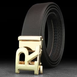 Luxury designer belts men R letter Automatic Buckle high quality grain leather fashion young men brand cintos masculinosZ276