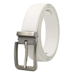 Korean version Golf white leather belt Pin buckle youth pants casual belt original belt for men and women
