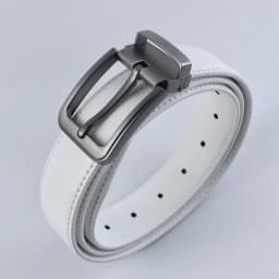 Korean version Golf white leather belt Pin buckle youth pants casual belt original belt for men and women