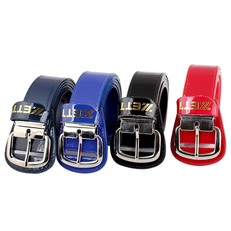 Adjustable High-End PU Baseball Belt Unisex Outdoor Sports Golf Pants Belt Trendy Softball Waist Belt Rivet Embellished Smoot...