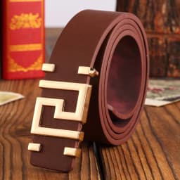 Fashion Casual Gold Letter Button Top Men's Women's Belts for Daily Wear Jeans Designer Belts for Comfortable Gift To Boyfriend