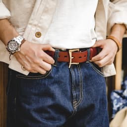Maden men's cow leather belt men's fashion new classic retro pin buckle belt high quality fireman quick release belt men