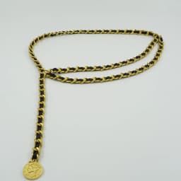 Designer Waist Chain Women's Sheepskin Decorative Dress Belt Metal Peach Heart Coin Pendant Pearl Strap Chain