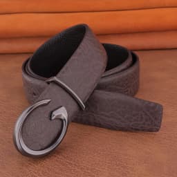 Men Designer Casual Fashion Smooth Buckle Leather belts High Quality Luxury Famous Brand young Jeans Coffee Genuine Leather Belt