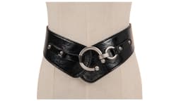 Maikun Wide Belts for Women Vintage Elastic Womens Belt Metal Hook Buckle