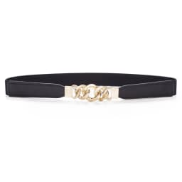SISHION Summer Fashion Women Belts for Dress SH032 PU Leather Thin Elastic Waist Belt Slim Waistband Black Camel Coffee