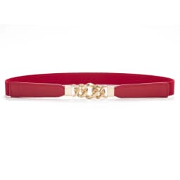 SISHION Summer Fashion Women Belts for Dress SH032 PU Leather Thin Elastic Waist Belt Slim Waistband Black Camel Coffee