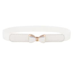 SISHION Summer Fashion Women Belts for Dress SH032 PU Leather Thin Elastic Waist Belt Slim Waistband Black Camel Coffee