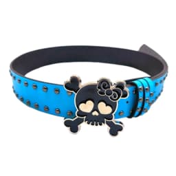 Women PU Belt Skull Buckle Waist Belt Subcultures Rivets Studded Waistband 2000s Jeans Pants Belt Hot Girl Waistband