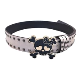 Women PU Belt Skull Buckle Waist Belt Subcultures Rivets Studded Waistband 2000s Jeans Pants Belt Hot Girl Waistband