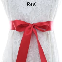 JLZXSY 3 Yard Satin Ribbon Wedding Belt/Bridal Sash/Evening Dress 5cm Duble Faced Satin Ribbon Choose Color