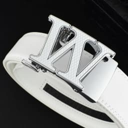 High Quality 2025 Hot W Letter Luxury Men White Designer Fashion Belt Wide Casual Business Classic Waist Strap Ceinture Homme