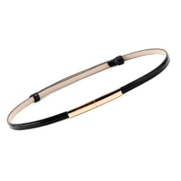 Fashion New Thin PU Leather Belt For Women Lady Gold Metal Buckle Adjustable Waistband Dress Coat Decoration Waist Straps