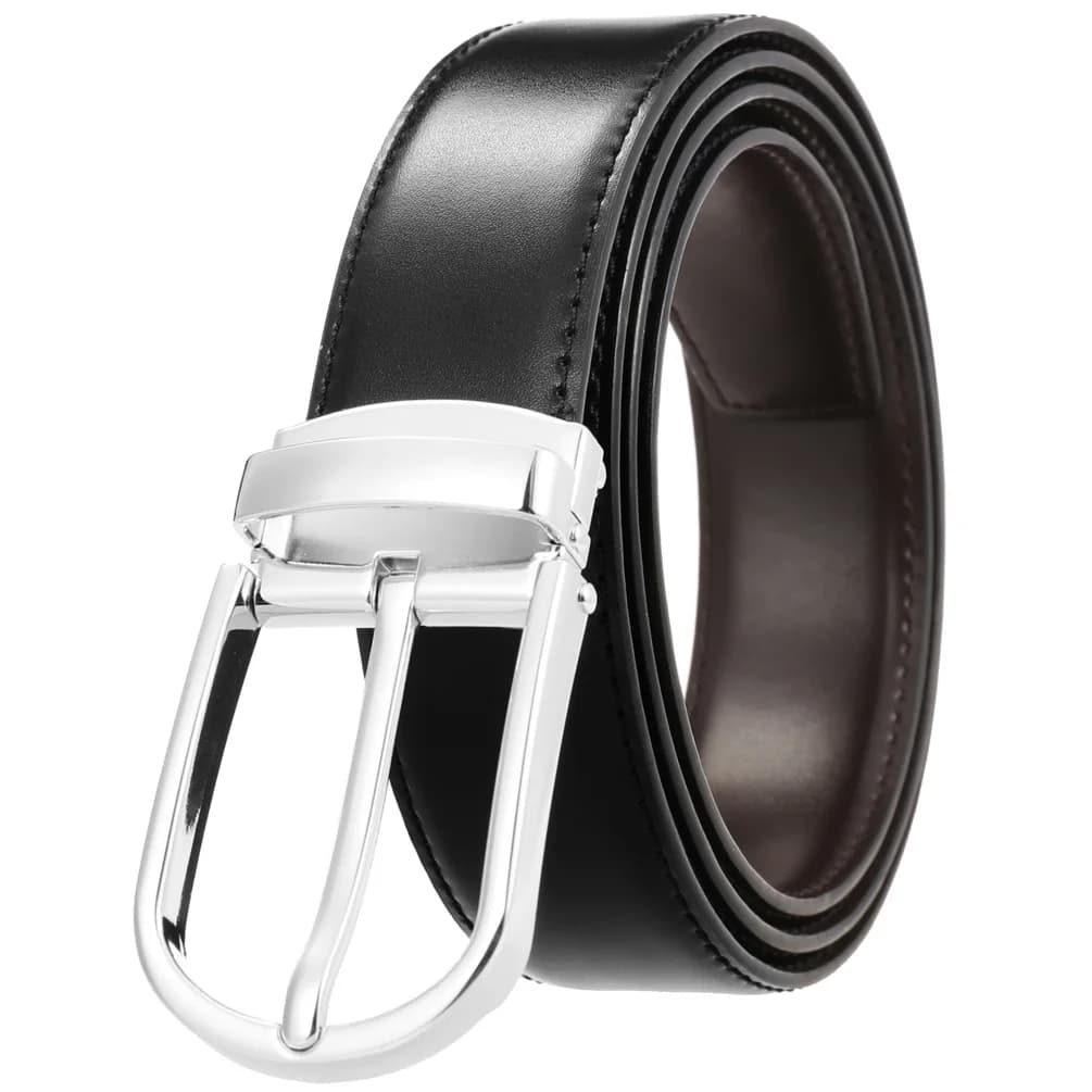 Men's Genuine Leather Pin Buckle Belts Luxury Brand Designer High Quality Casual Waist Band Cowskin Business Fashion Male Belt