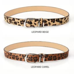 Ladies' leopard print belt personalized belt music festival belt paired with jeans dress needle buckle belt