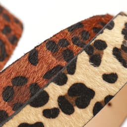 Ladies' leopard print belt personalized belt music festival belt paired with jeans dress needle buckle belt