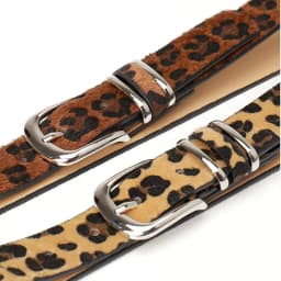 Ladies' leopard print belt personalized belt music festival belt paired with jeans dress needle buckle belt