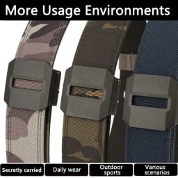 TUSHI New Hard Tactical Belt for Men Gun Belt EDC Metal Automatic Buckle IPSC Nylon Outdoor Sports Girdle Male Military Belt