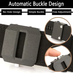 TUSHI New Hard Tactical Belt for Men Gun Belt EDC Metal Automatic Buckle IPSC Nylon Outdoor Sports Girdle Male Military Belt