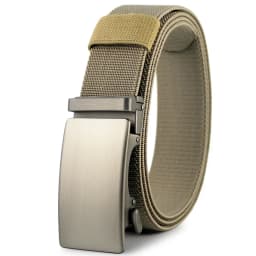 Golf Sports Elastic Belt Tactical Belt Metal Automatic Buckle Tough Stretch Nylon Men Military Belt 115-135CM Big Size Belts