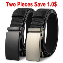 Golf Sports Elastic Belt Tactical Belt Metal Automatic Buckle Tough Stretch Nylon Men Military Belt 115-135CM Big Size Belts