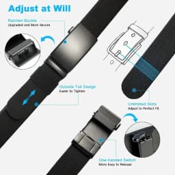Golf Sports Elastic Belt Tactical Belt Metal Automatic Buckle Tough Stretch Nylon Men Military Belt 115-135CM Big Size Belts