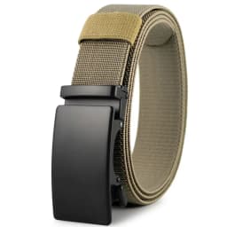 Golf Sports Elastic Belt Tactical Belt Metal Automatic Buckle Tough Stretch Nylon Men Military Belt 115-135CM Big Size Belts