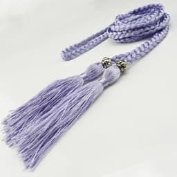 160cm Braided Tassel Belt Handmade Waist Belts for DIY Casual Garment Party Birthday Women Dress Decoration Accessories
