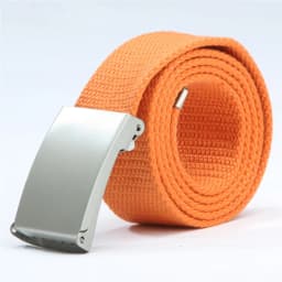 Fashion New Unisex Trousers Belts Canvas Belt Metal Buckle Men Women Boys Jeans Belts Candy Colors Top Quality140cm Luxury Belts