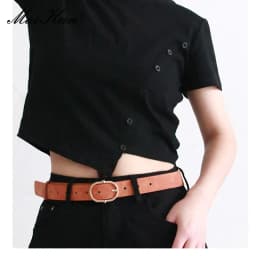 Maikun New Women's Belt With Alloy Pin Buckle Soft And Comfortable Jeans Belt Girls' Clothing Belt