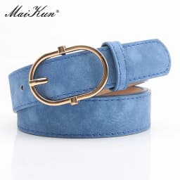 Maikun New Women's Belt With Alloy Pin Buckle Soft And Comfortable Jeans Belt Girls' Clothing Belt