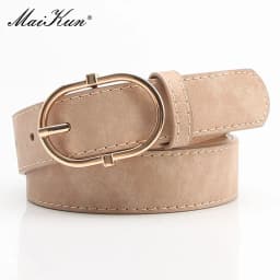 Maikun New Women's Belt With Alloy Pin Buckle Soft And Comfortable Jeans Belt Girls' Clothing Belt
