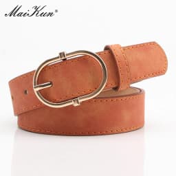 Maikun New Women's Belt With Alloy Pin Buckle Soft And Comfortable Jeans Belt Girls' Clothing Belt