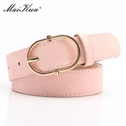 Maikun New Women's Belt With Alloy Pin Buckle Soft And Comfortable Jeans Belt Girls' Clothing Belt