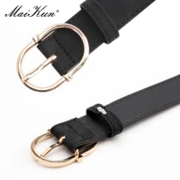 Maikun New Women's Belt With Alloy Pin Buckle Soft And Comfortable Jeans Belt Girls' Clothing Belt