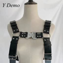 Y Demo Techwear Punk Metal Buckles Women Straps Belt Rock Adjustable Body Harness Female Dress Accessory