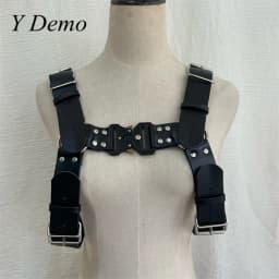 Y Demo Techwear Punk Metal Buckles Women Straps Belt Rock Adjustable Body Harness Female Dress Accessory