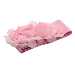 Fashion Belt For Women's Double Rose Flowers Elastic Stretch Waist Belt Wide Stretch Waistband