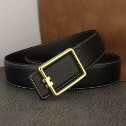 Designer Square Slide Fashion Buckle Brown Belts High Quality Men Full Grain Leather Luxury Famous Brand Young Men Ceinture Homm