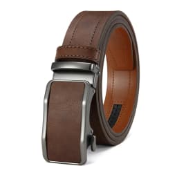 Automatic Buckle Belt for Men Famous Brand Business Belt Men High-quality PU Leather Waist Straps Black Male Jeans Belts for Men