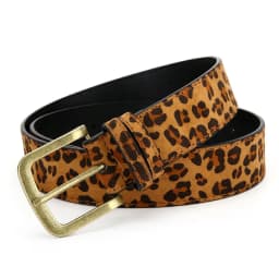Boho Style PU Leopard Print Belt Women Dress Slim Fit Women Dress Custom Belt
