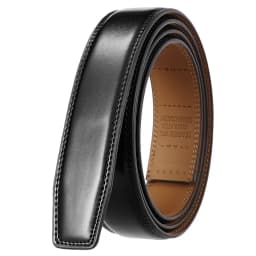 VATLTY New 3.0cm Men's Genuine Leather Belt Without Buckle Natural Cowhide Non-porous Belt Trousers Brown Belt Girdles Male