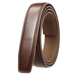 VATLTY New 3.0cm Men's Genuine Leather Belt Without Buckle Natural Cowhide Non-porous Belt Trousers Brown Belt Girdles Male