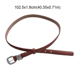 Casual Y2k Women's Belt Thin PU Leather Waist Belt Korean Style Red Dress Jeans Belt Spicy Girls