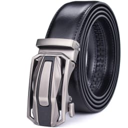 Ratchet Dress Genuine Leather Belts for Men with Automatic Buckle