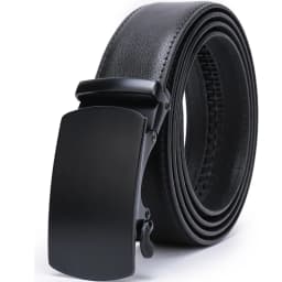 Ratchet Dress Genuine Leather Belts for Men with Automatic Buckle