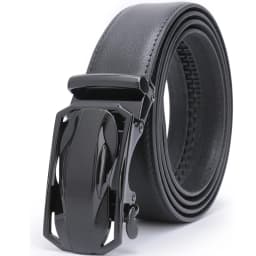 Ratchet Dress Genuine Leather Belts for Men with Automatic Buckle