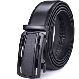 Ratchet Dress Genuine Leather Belts for Men with Automatic Buckle