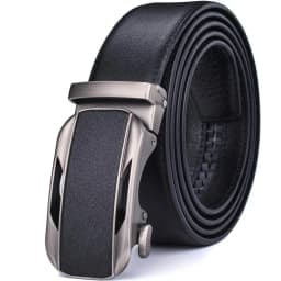 Ratchet Dress Genuine Leather Belts for Men with Automatic Buckle