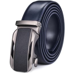 Ratchet Dress Genuine Leather Belts for Men with Automatic Buckle